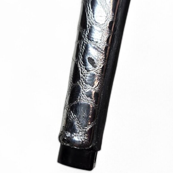 Vince Camuto Faiva Stiletto Pump Women's Metallic Croc Embossed Leather Heel 8.5 - Picture 9 of 9